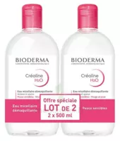 Acheter CREALINE H2O Solution micellaire nettoyante apaisante sans parfum 2Fl/500ml à AUDENGE