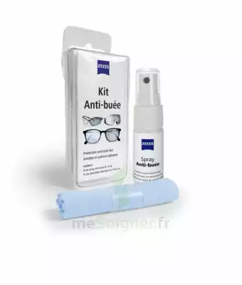 Zeiss Kit Spray Antibuée Fl/15ml + Tissu Microfibres à AUDENGE