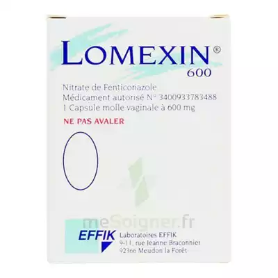 Lomexin 600 Mg Caps Molle Vaginale Plq/1 à AUDENGE
